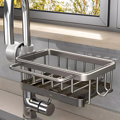 Sink Drain Rack Space-Saving Quick-Drying Aluminum