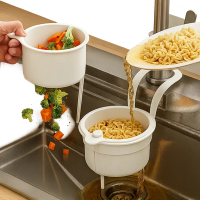 Sink Drying Basket Fast Drainage & Tool-Free Installation
