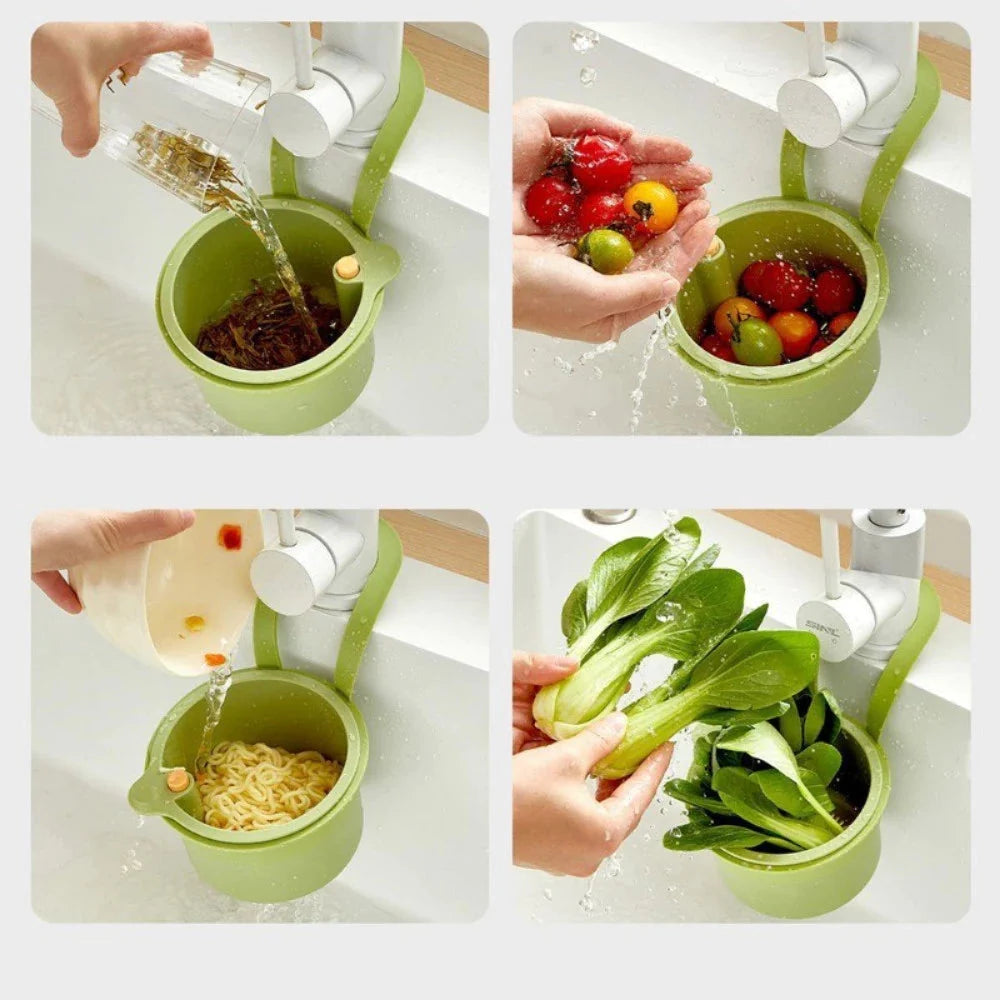 Sink Drying Basket Fast Drainage & Tool-Free Installation
