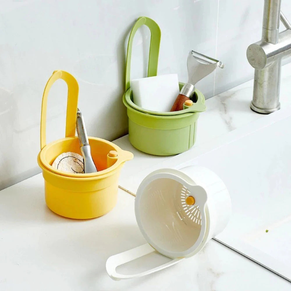 Sink Drying Basket Fast Drainage & Tool-Free Installation