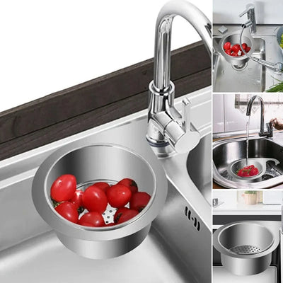Sink Strainer Basket Removable Food Scrap Catcher