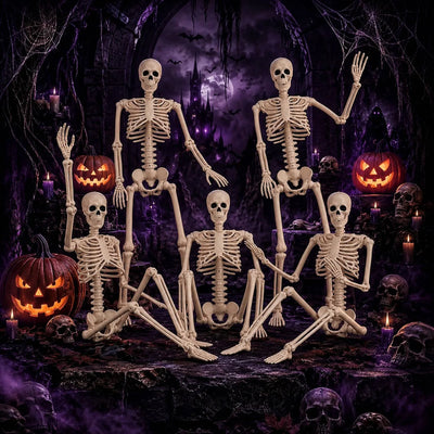 Skeleton Decoration 36-Inch Poseable Weather-Resistant