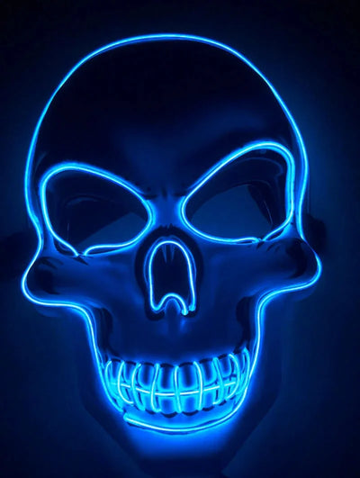 Skeleton Mask 10-Color LED 4 Lighting Modes Comfortable Fit
