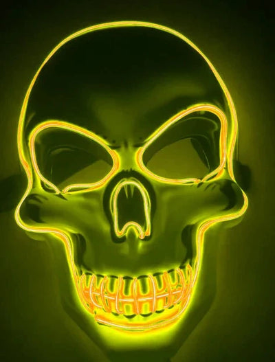 Skeleton Mask 10-Color LED 4 Lighting Modes Comfortable Fit