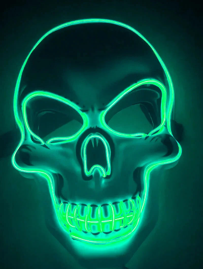 Skeleton Mask 10-Color LED 4 Lighting Modes Comfortable Fit