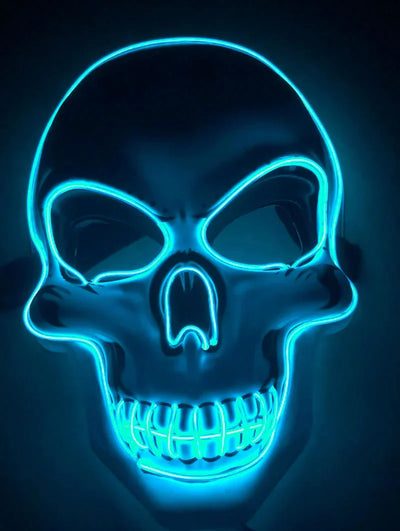 Skeleton Mask 10-Color LED 4 Lighting Modes Comfortable Fit