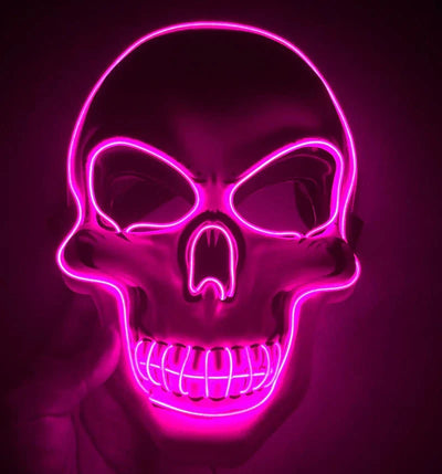Skeleton Mask 10-Color LED 4 Lighting Modes Comfortable Fit