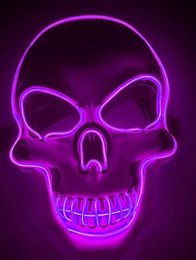 Skeleton Mask 10-Color LED 4 Lighting Modes Comfortable Fit
