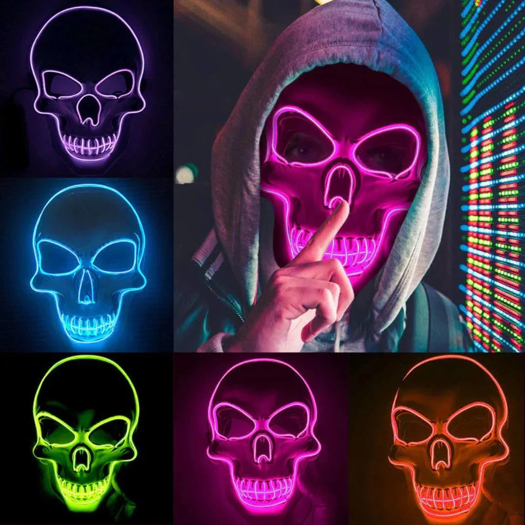 Skeleton Mask LED 10 Colors 4 Modes