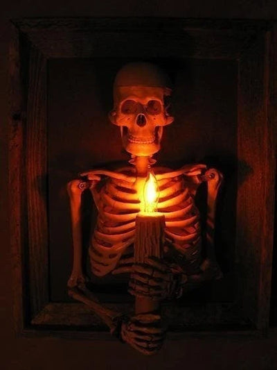 Skeleton Wall Art Life-Size 3D Flicker Light