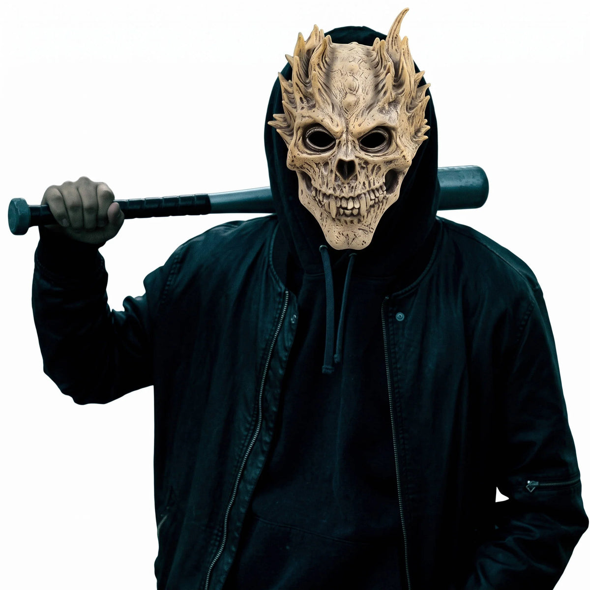 Skull Mask Full Head Latex Weathered Bone Design