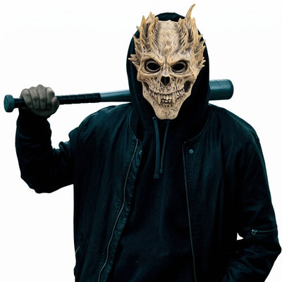 Skull Mask Full Head Latex Weathered Bone Design