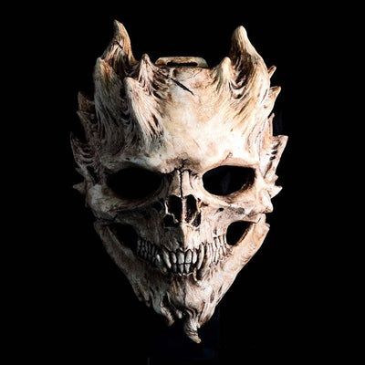 Skull Mask Full Head Latex Weathered Bone Design