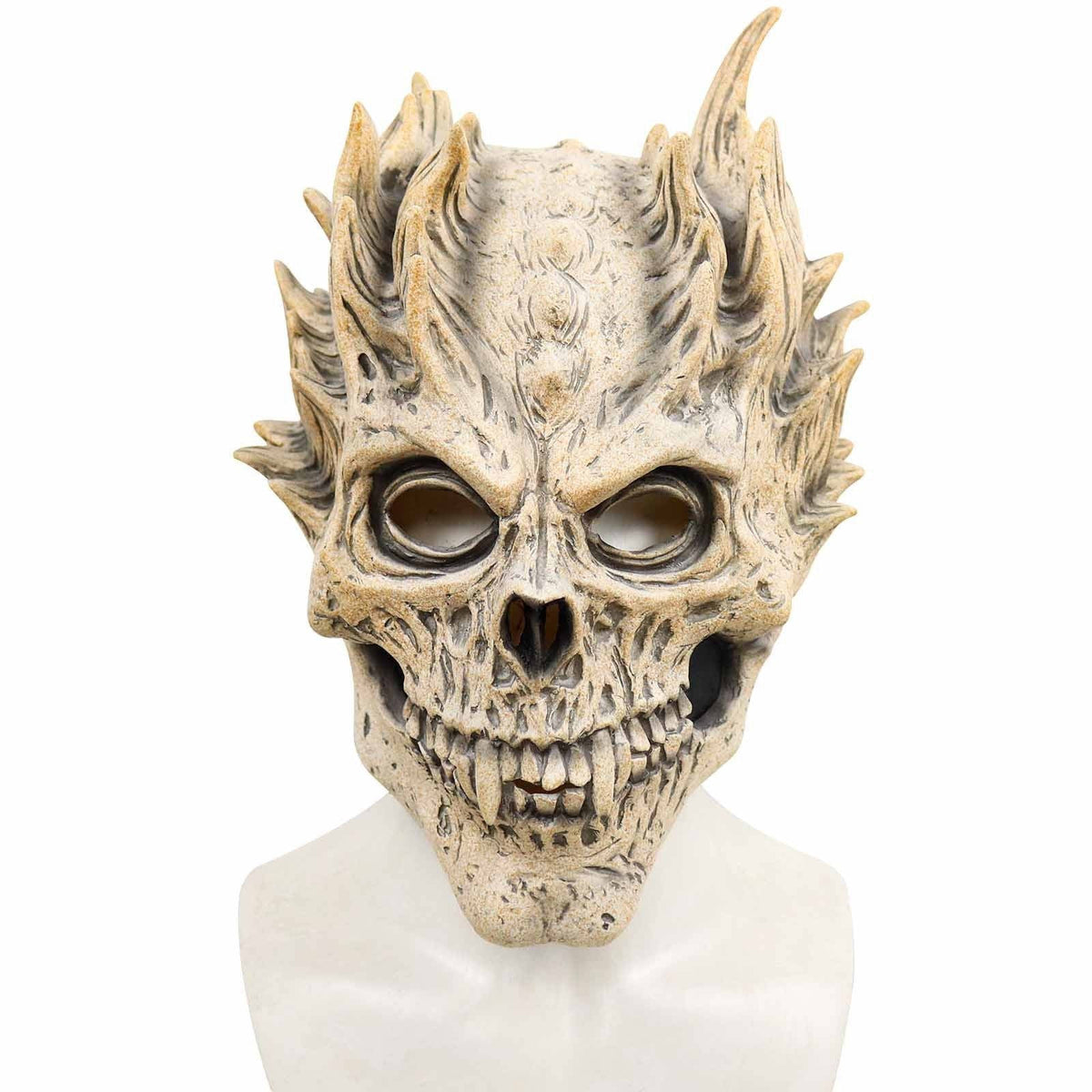 Skull Mask Full Head Latex Weathered Bone Design