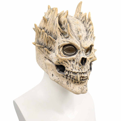 Skull Mask Full Head Latex Weathered Bone Design