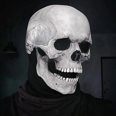Skull Mask Movable Jaw & Skin-Friendly Latex