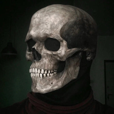 Skull Mask Movable Jaw Skin-Friendly Latex & Secure Fit