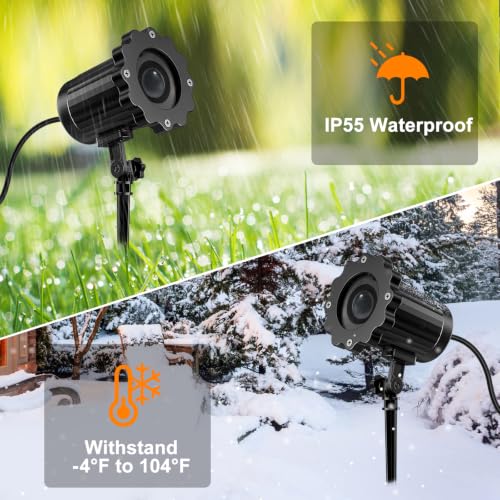 Skull Projector Moving 3D 270° Rotation Weather-Resistant