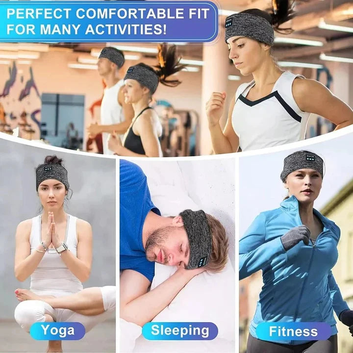 Sleep Headband Bluetooth Noise-Cancelling Breathable Cotton