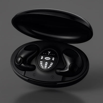 Sleep Headphones Ultra-Flat In-Ear Bluetooth Charging Case Included