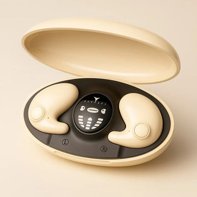 Sleep Headphones Ultra-Flat In-Ear Bluetooth Charging Case Included