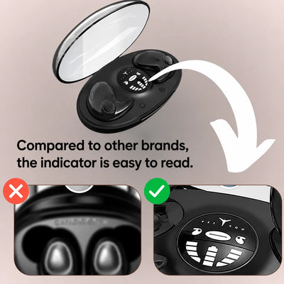 Sleep Headphones Ultra-Flat In-Ear Bluetooth Charging Case Included