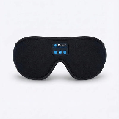 Sleep Mask 3D Contoured Blackout Bluetooth Audio Washable Fabric