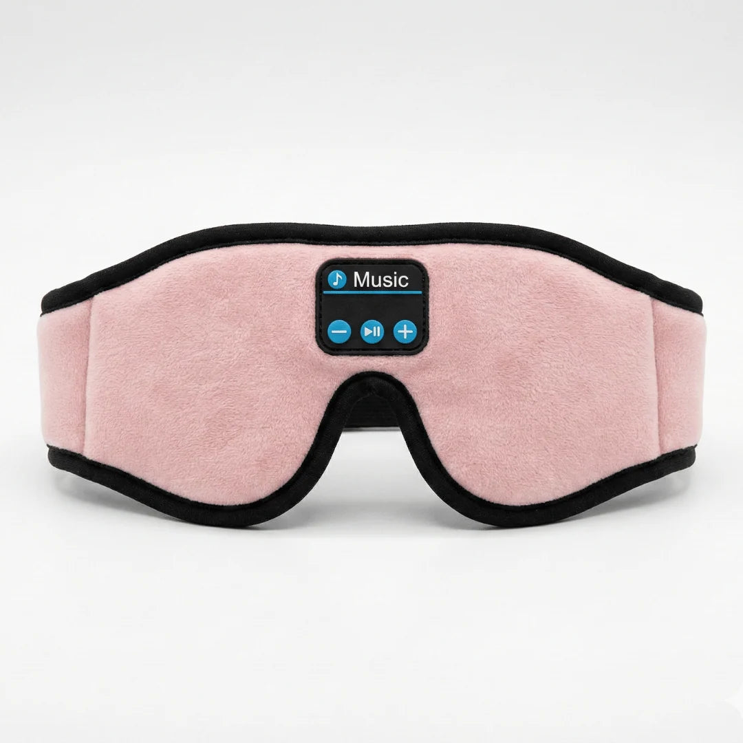 Sleep Mask 3D Contoured Blackout Bluetooth Audio Washable Fabric