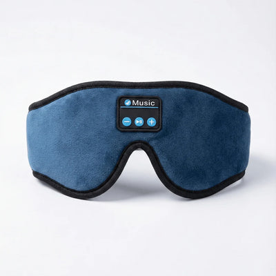 Sleep Mask 3D Contoured Blackout Bluetooth Audio Washable Fabric