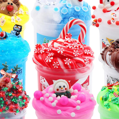 Slime Advent Calendar 24-Day Non-Sticky 12 Slimes & Mix-Ins