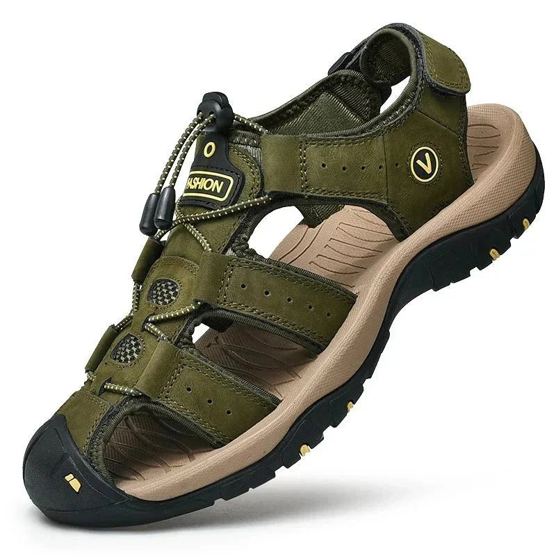 Slip-On Sandals Breathable Cushioned Sole Elastic Band