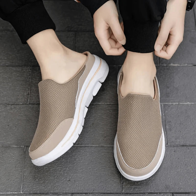 Slippers Breathable Mesh Cushioned Non-Slip Sole