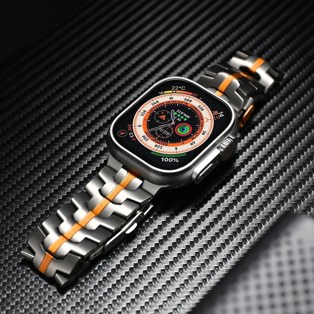 Smartwatch Band Titanium Hypoallergenic Clasp Quick Release