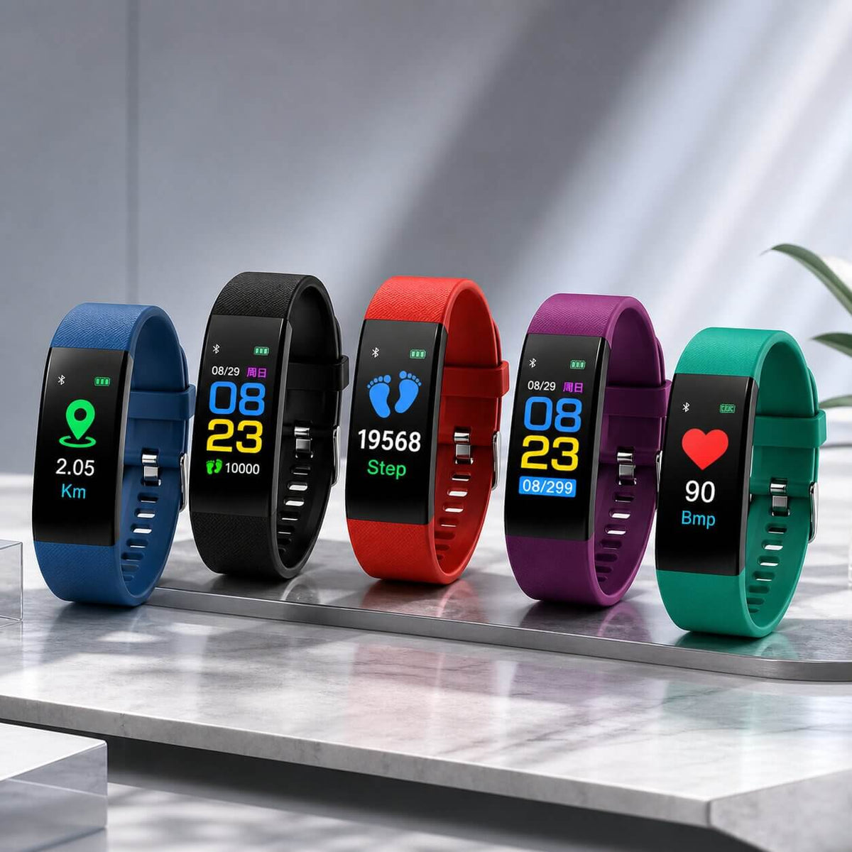 Smartwatch Large Color Screen Step & Heart Monitor