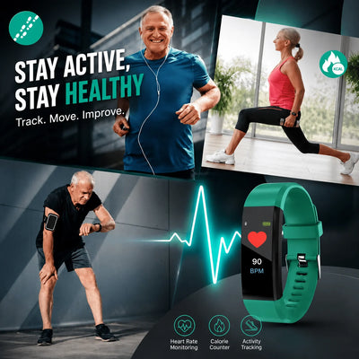 Smartwatch Large Color Screen Step & Heart Monitor