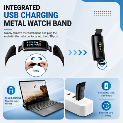 Smartwatch Large Color Screen Step & Heart Monitor