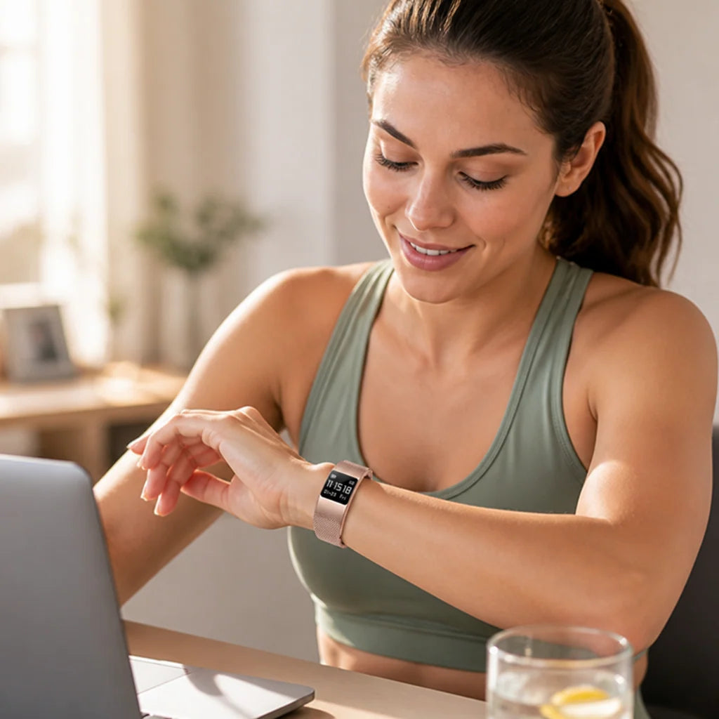 Smartwatch Ultra-Thin IPX8 Water-Resistant Health & Activity Tracking