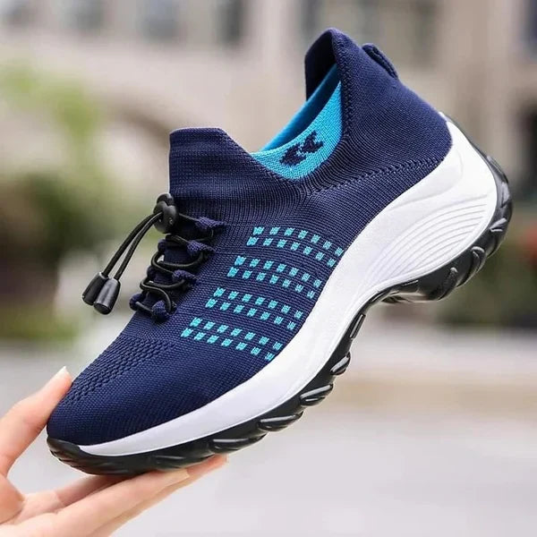 Sneakers Ergonomic Arch Support Shock-Absorbing Sole Breathable Mesh