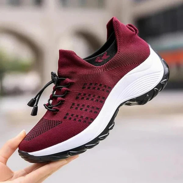 Sneakers Ergonomic Arch Support Shock-Absorbing Sole Breathable Mesh