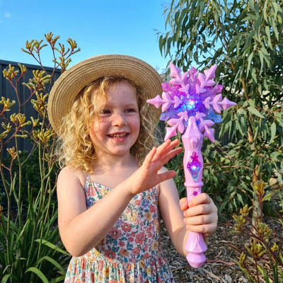 Snowflake Wand Light-Up Battery Operated