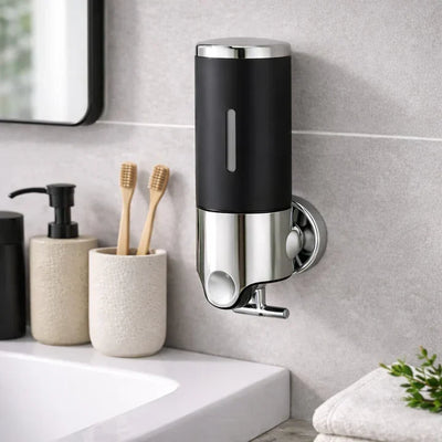 Soap Dispenser Wall-Mounted Push-Lever Fill-Level Window