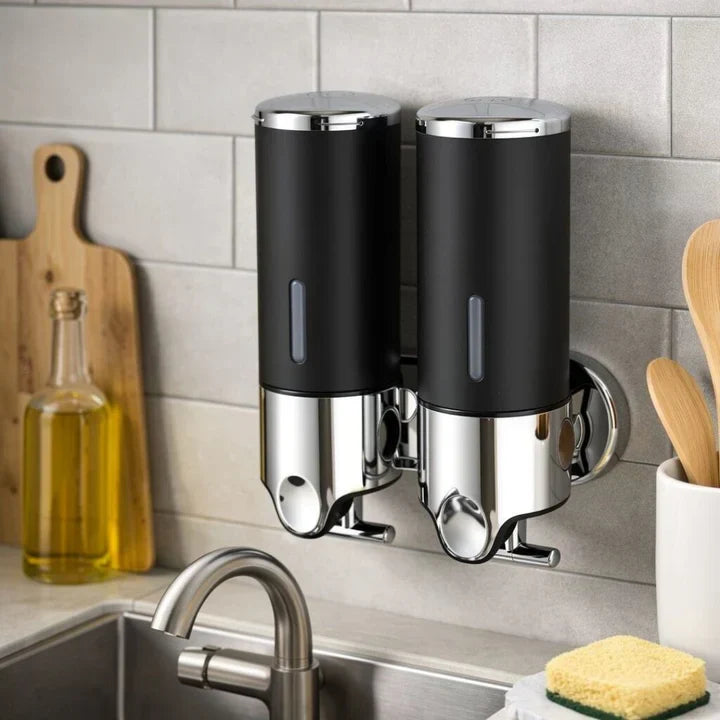 Soap Dispenser Wall-Mounted Push-Lever Fill-Level Window