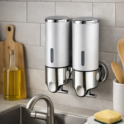 Soap Dispenser Wall-Mounted Push-Lever Fill-Level Window