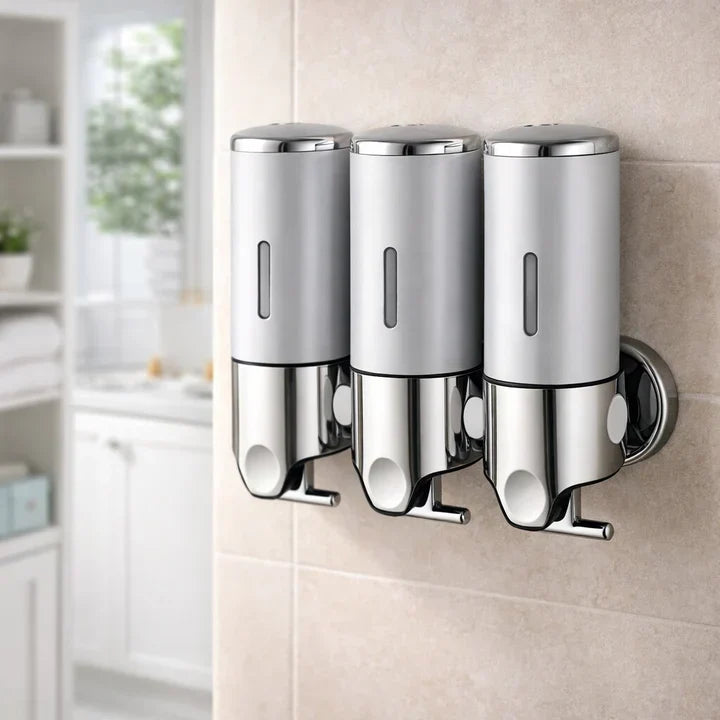 Soap Dispenser Wall-Mounted Push-Lever Fill-Level Window