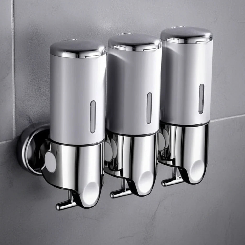 Soap Dispenser Wall-Mounted Stainless Steel Space-Saving