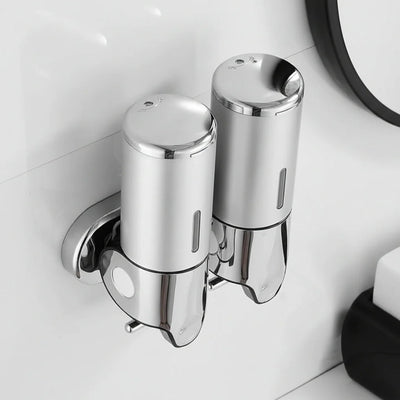 Soap Dispenser Wall-Mounted Stainless Steel Space-Saving