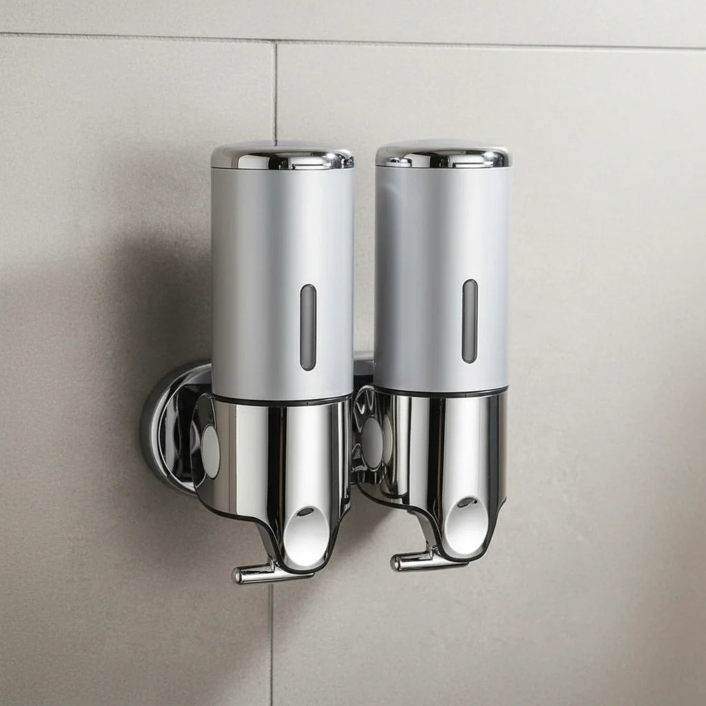 Soap Dispenser Wall-Mounted Stainless Steel Space-Saving