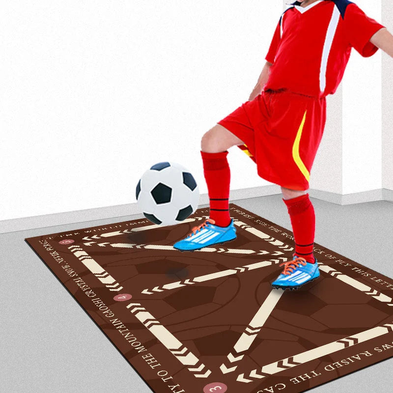Soccer Training Mat Numbered Grid & 18-Inch Elastic Cord