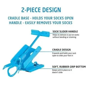Sock Aid 26 Inch Foldable Handle & Guided Cradle
