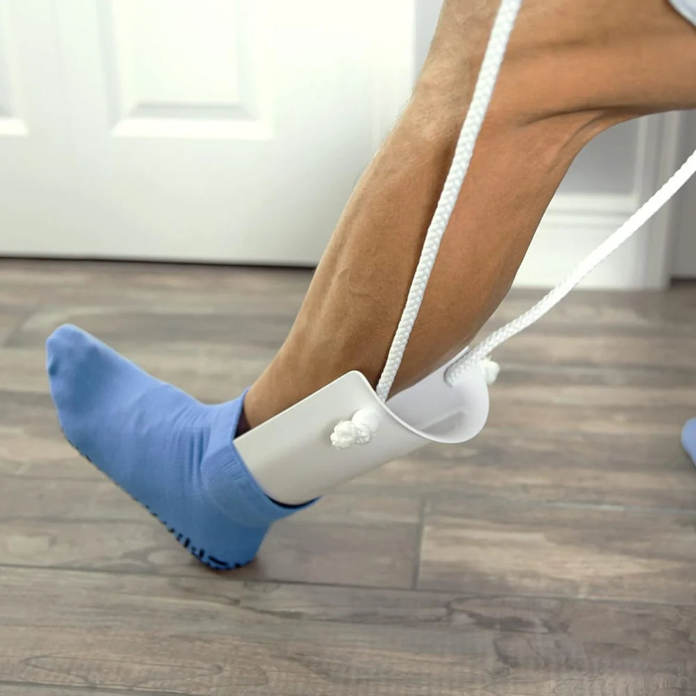 Sock Aid Extended Reach Ergonomic Handle Foam Grip